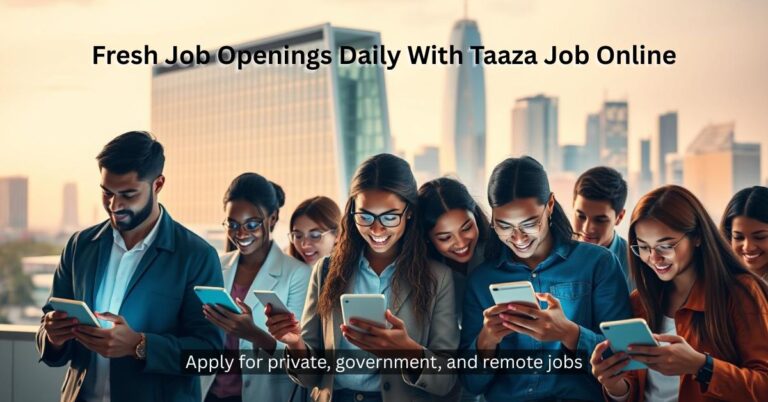 Discover the latest government job, private job openings across industries. Start your career with top companies via Taaza Job Online.
