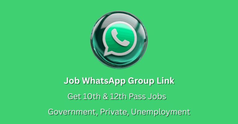 Get free access to Job WhatsApp Group Links and find the latest 10th & 12th pass job opportunities across India. Join now!